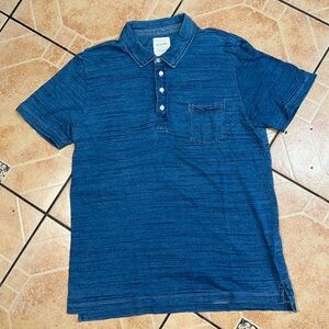 Billy Reid Blue Polo Shirt
